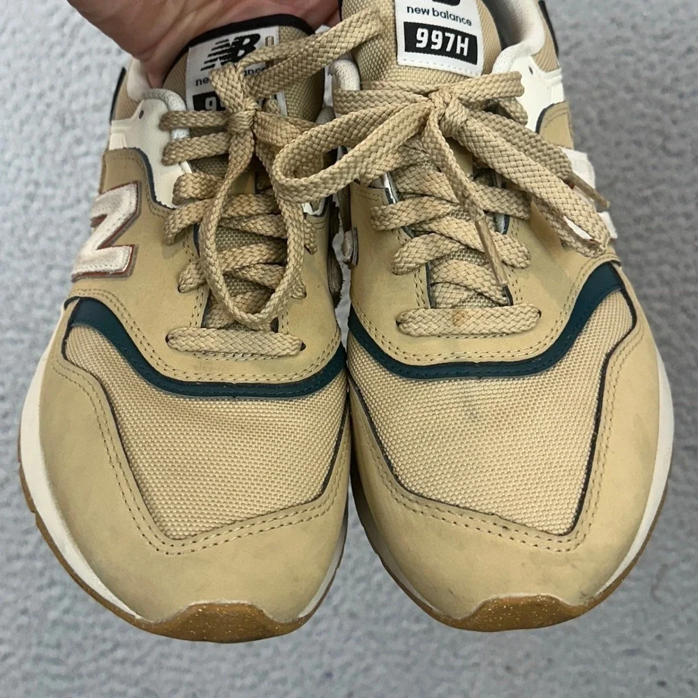 New Balance Shoes Mens 8 997H Tan Beige Cordura Sneaker Lace Up Low Top CM997HLS